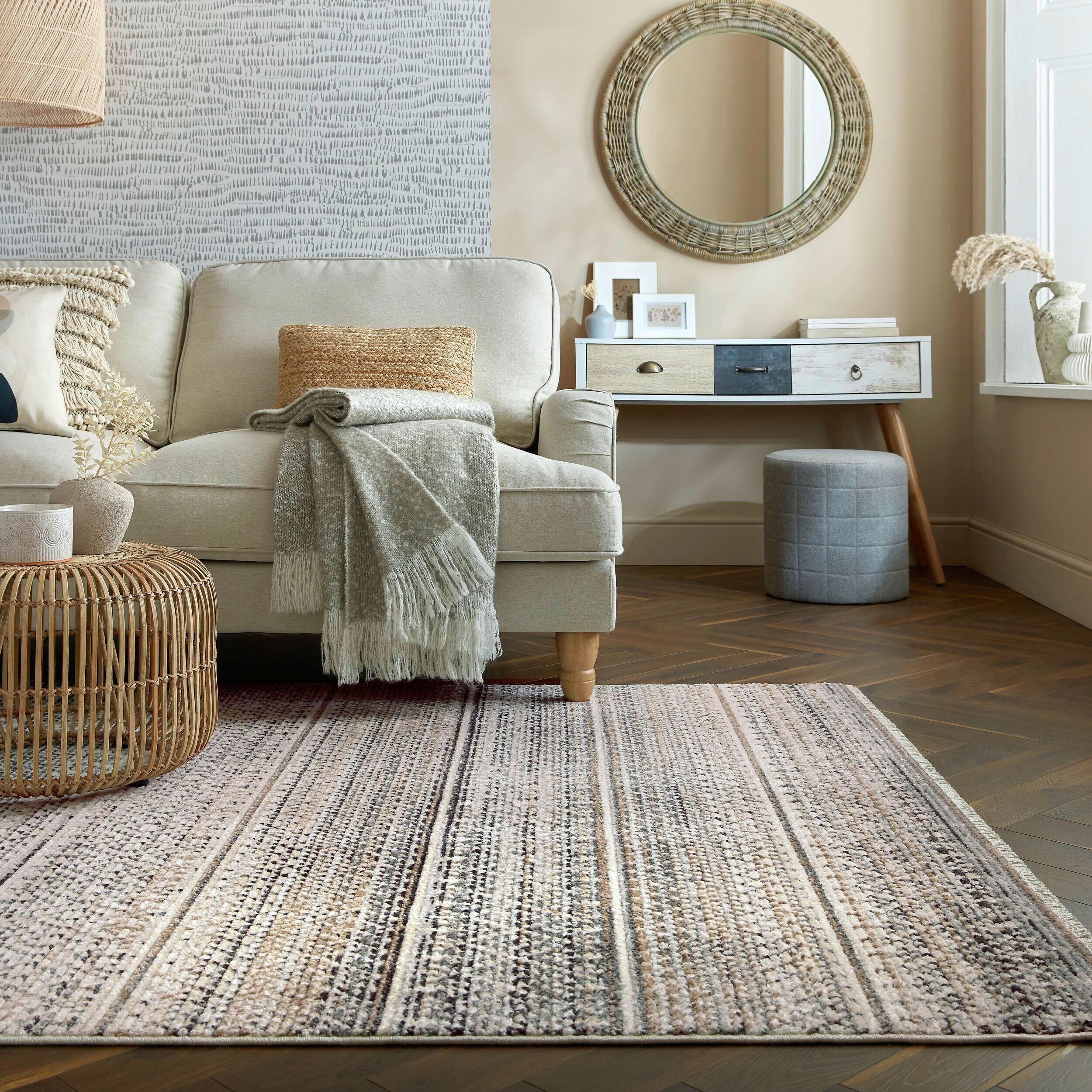 Flachwebteppich Camino Natural 160x230 - Beige, Basics, Textil (160/230cm)