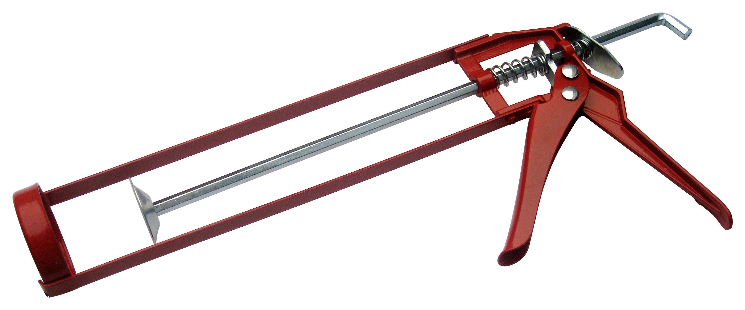 Kartuschenpresse Metall L: 30 cm - Rot, KONVENTIONELL, Metall (30cm)