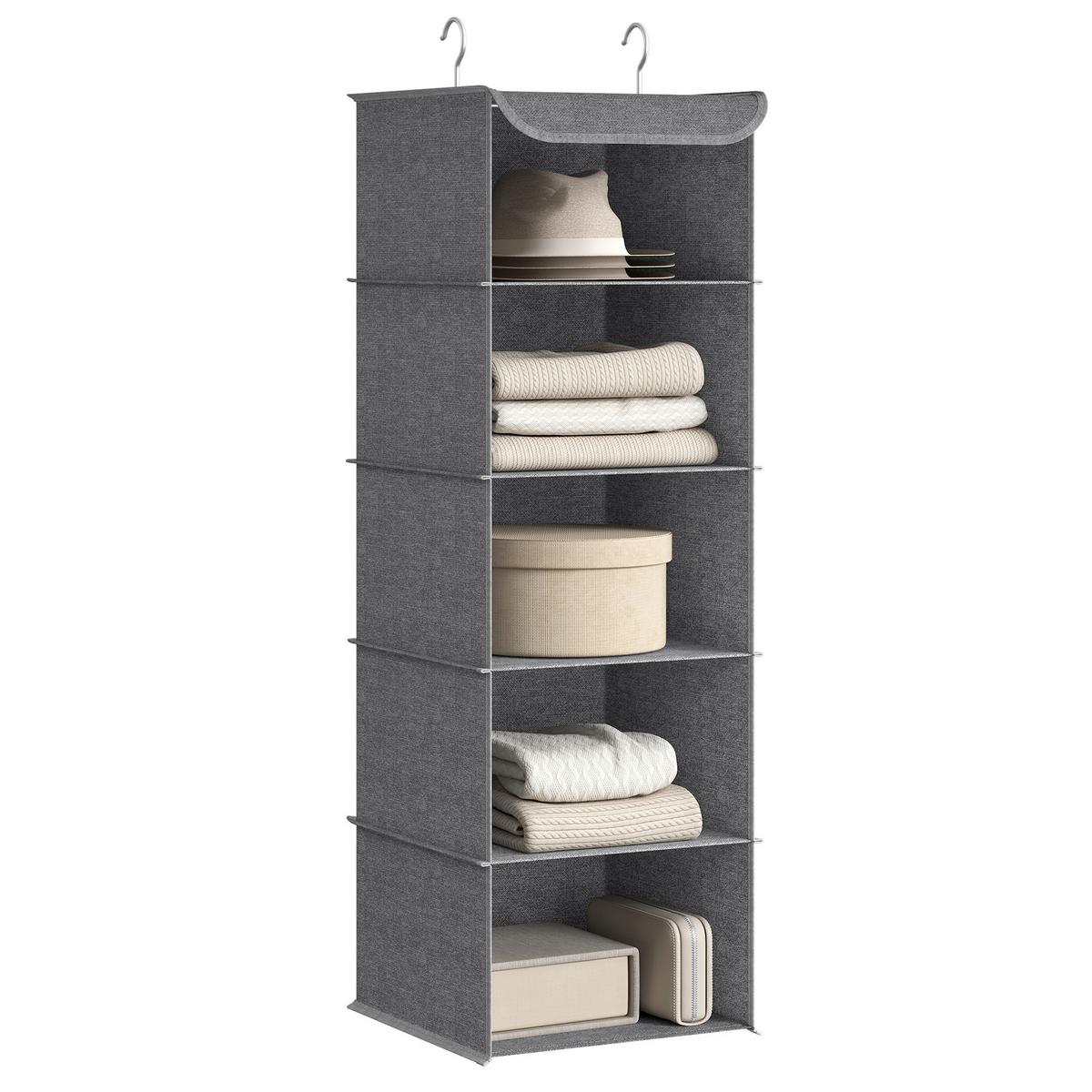 Organizer Grau BxHxT: 30x90x30 cm - Grau, Basics, Karton/Holz (30/90/30cm)