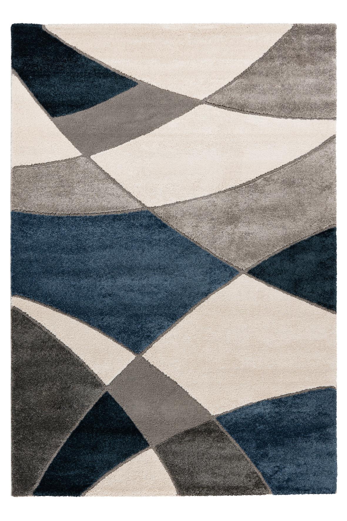 Flachwebteppich My Frisco 282 - Blau, Basics, Textil (80/150cm) - Obsession