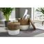 Korb Gavin - Schwarz/Naturfarben, MODERN, Naturmaterialien/Kunststoff (37,5/31,5cm) - Luca Bessoni Korb Gavin - Schwarz/Naturfarben, MODERN, Naturmaterialien/Kunststoff (37,5/31,5cm) - Luca Bessoni