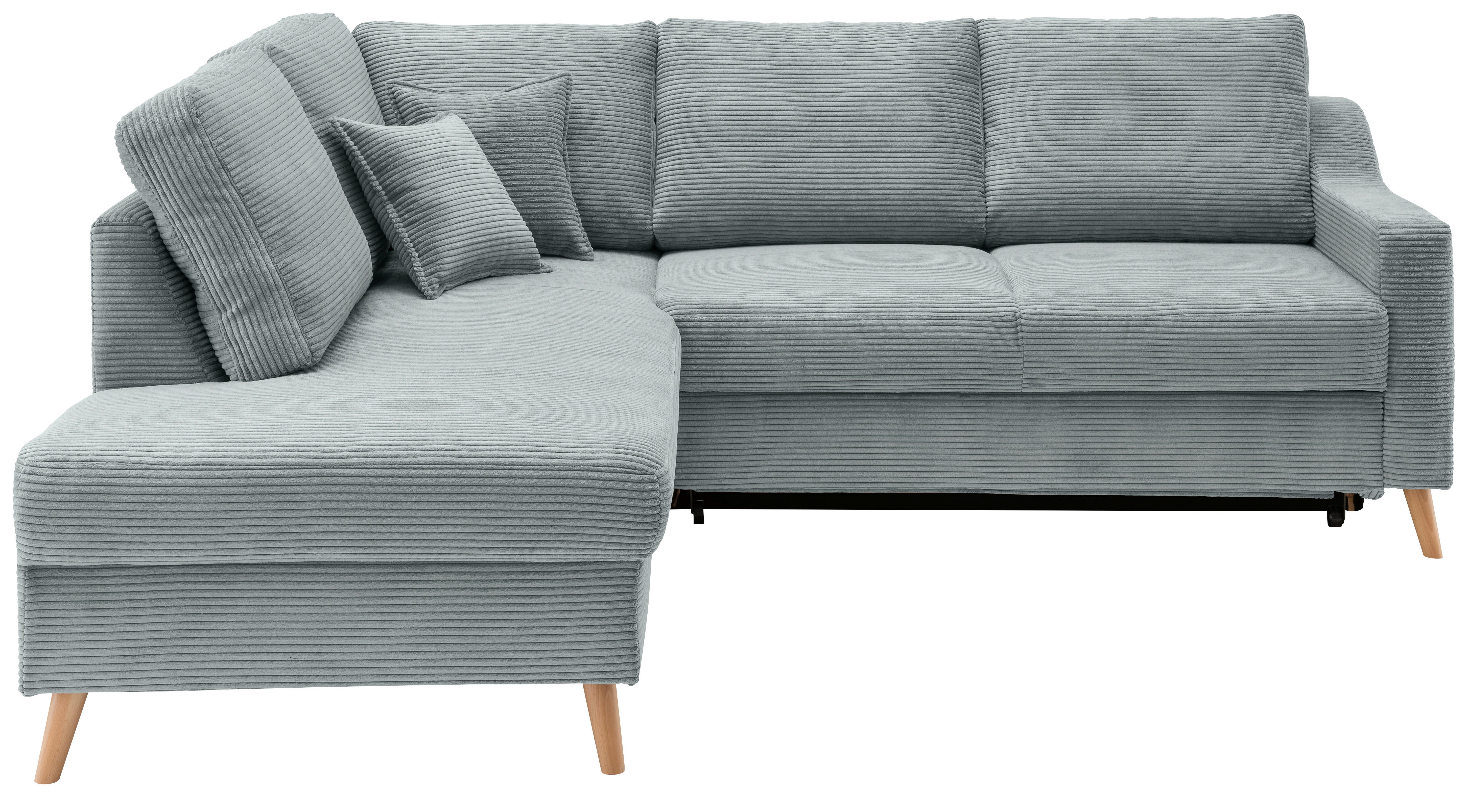 Ecksofa Valentina Hellblau S: 200x230 Cm - Naturfarben/Hellblau, MODERN, Textil (200/230cm) - Livetastic