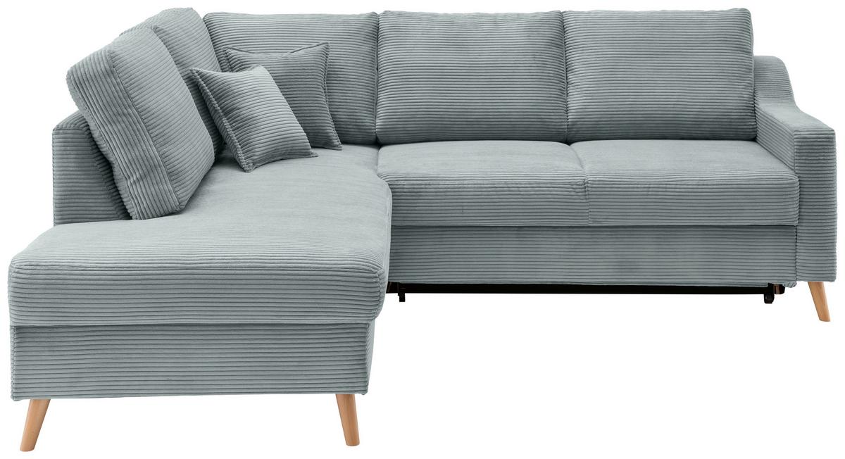 Ecksofa Valentina Hellblau S: 200x230 Cm - Naturfarben/Hellblau, MODERN, Textil (200/230cm) - Livetastic