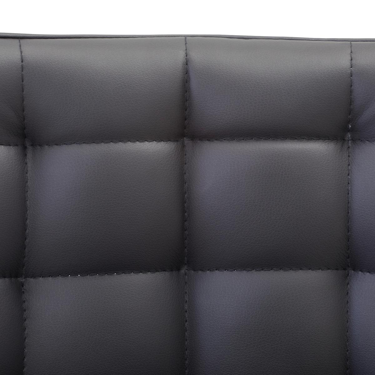 Barhocker Elias Schwarz höhenverstellbar, B: 42 cm - Schwarz, MODERN, Textil/Metall (42/109,5/52cm) - Livetastic