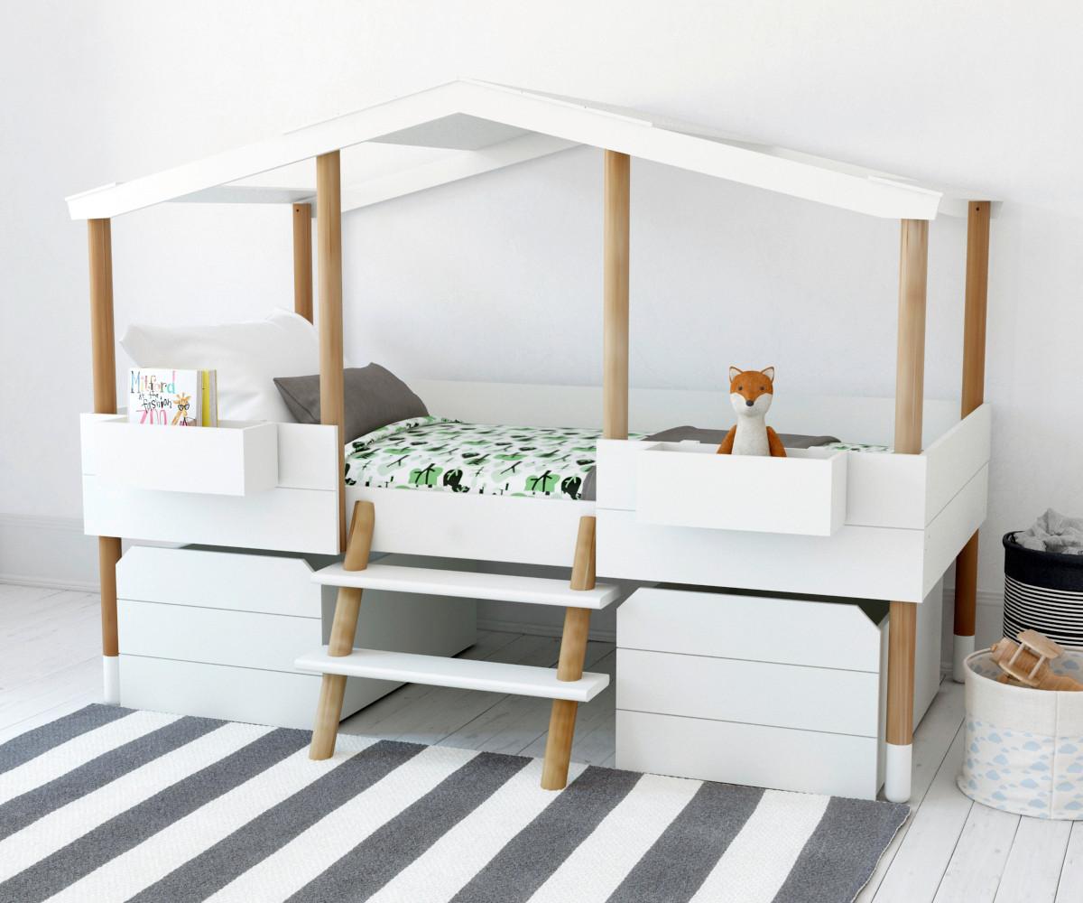 BETTSCHUBKASTEN Weiß B: 58cm - Weiß, Design, Holzwerkstoff (58/40/90cm) - Livetastic