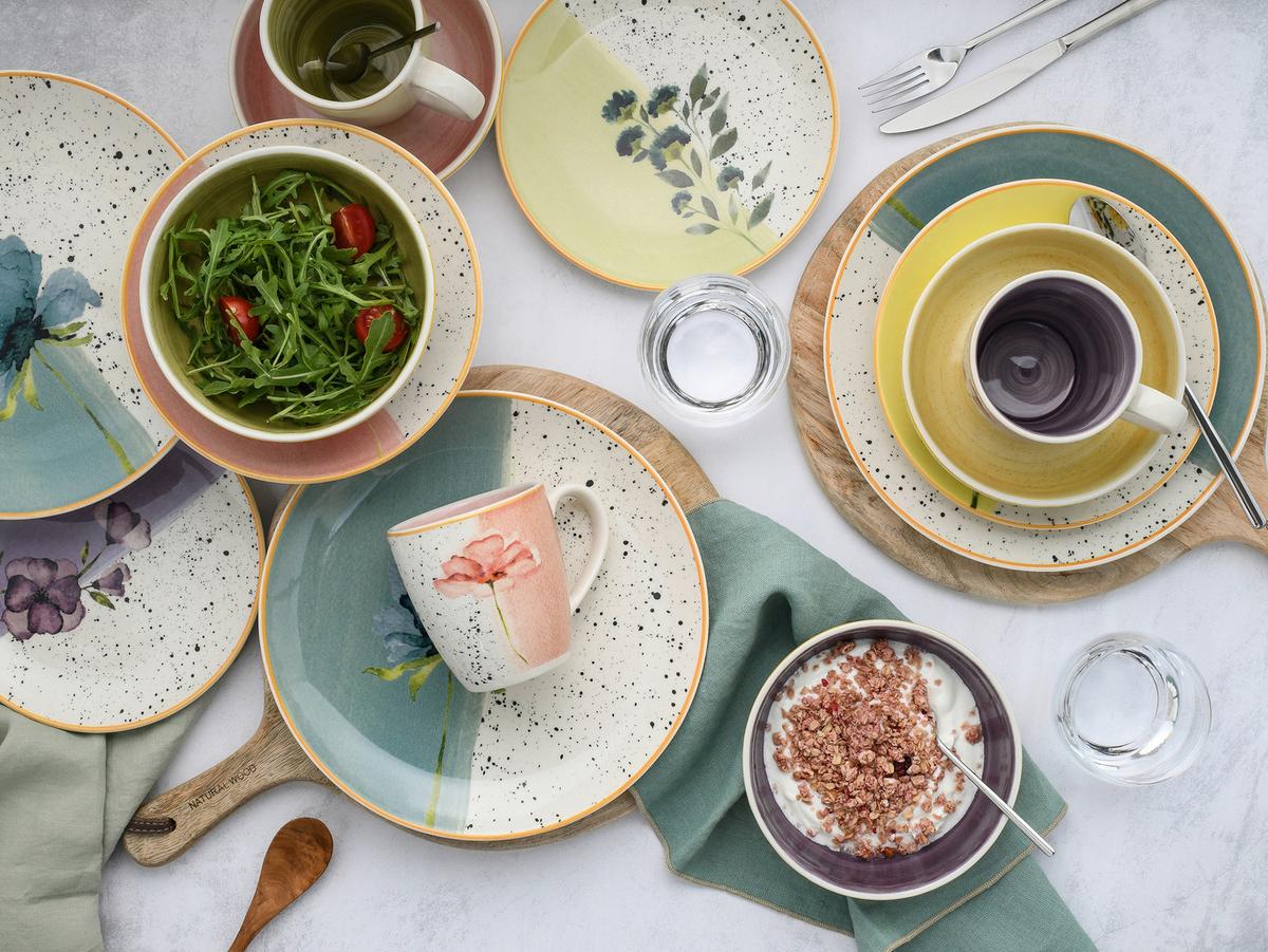 Kombiservice Armonia bunt Keramik 4 Personen - Multicolor, Basics, Keramik - Creatable