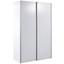 Schwebetürenschrank 125cm Fast, Weiß Dekor - Weiß, KONVENTIONELL, Holzwerkstoff (125/195,5/38cm) Schwebetürenschrank 125cm Fast, Weiß Dekor - Weiß, KONVENTIONELL, Holzwerkstoff (125/195,5/38cm)