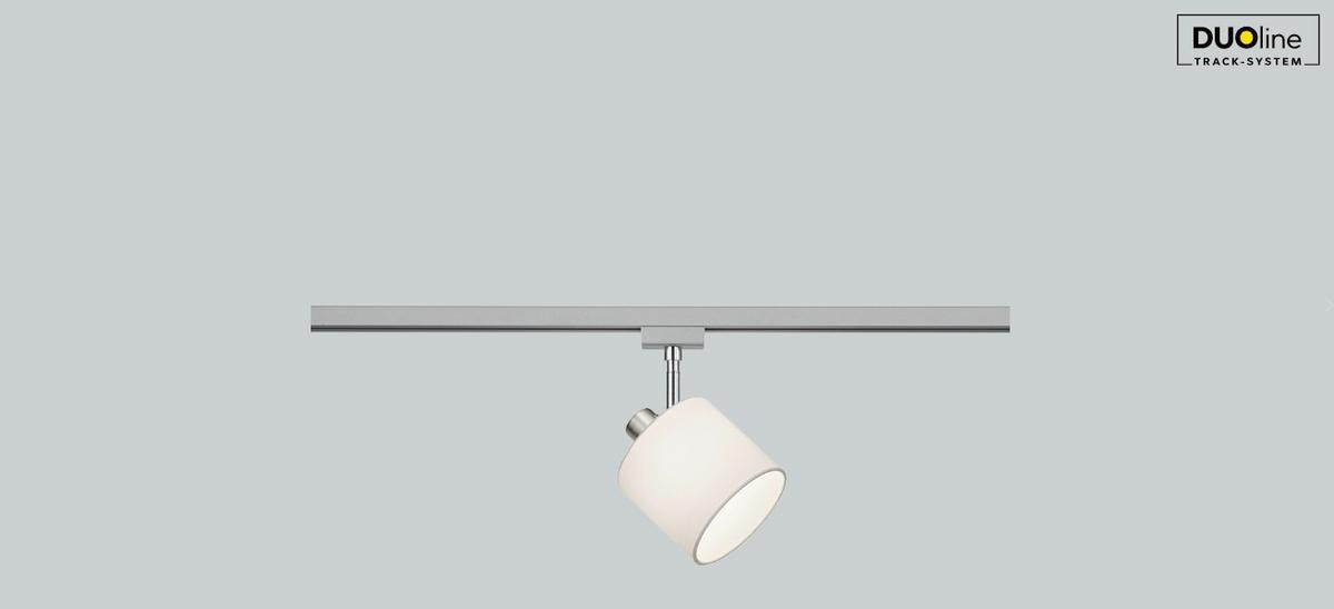 Schienensystem Duoline Strahler 78330101 Tommy - Weiß, Design, Textil (16/22/12cm) - Trio Leuchten