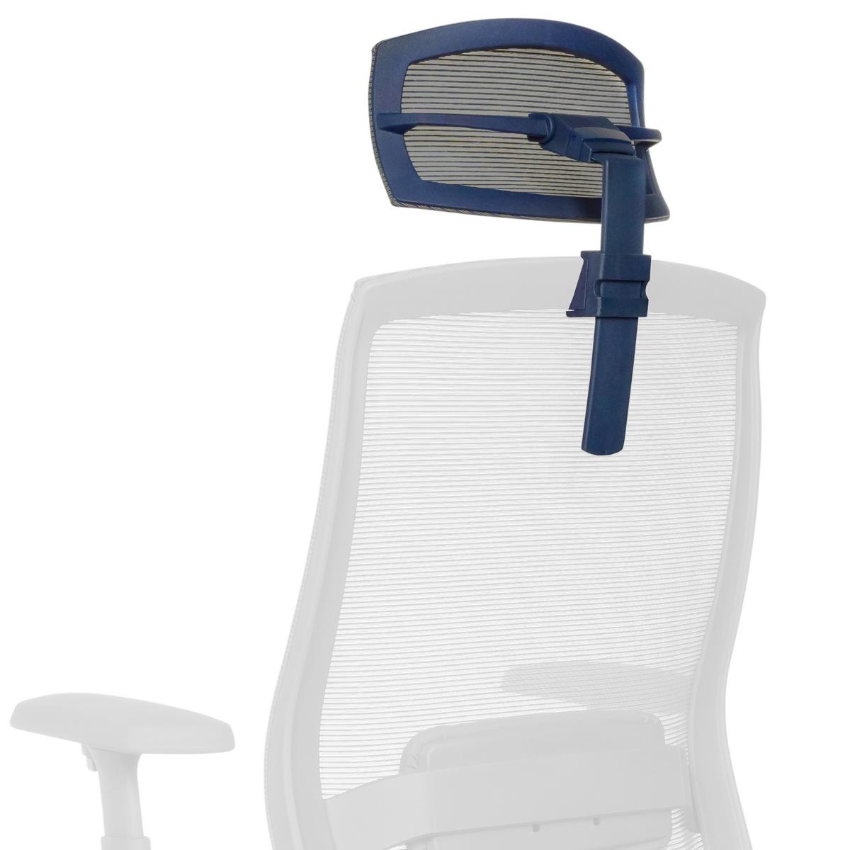 Kopfstütze Blau B: 29 cm - Blau, MODERN, Kunststoff/Textil (29/15-30/12cm) - MID.YOU