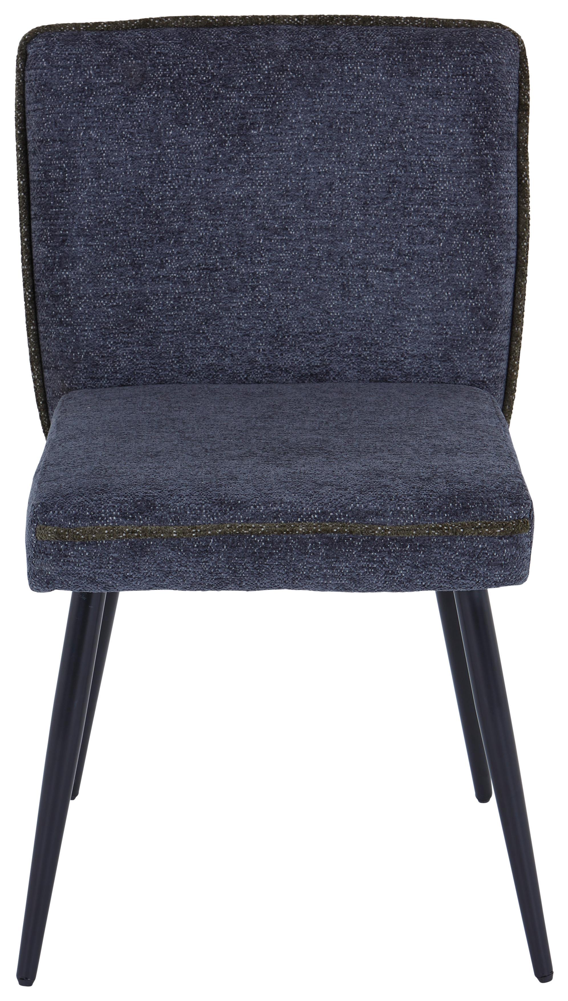 Stuhl Cory - Hellgrau/Schwarz, MODERN, Textil/Metall (57/84/48cm) - MID.YOU