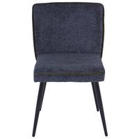 Stuhl Cory - Hellgrau/Schwarz, MODERN, Textil/Metall (57/84/48cm) - MID.YOU