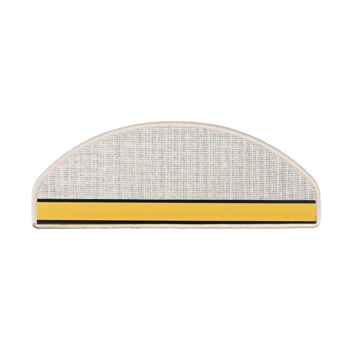 Stufenmatte Teppich Creme Dysmasty 65x23,5cm - Creme, Basics, Leder/Textil (65/23.5cm) - Esposa