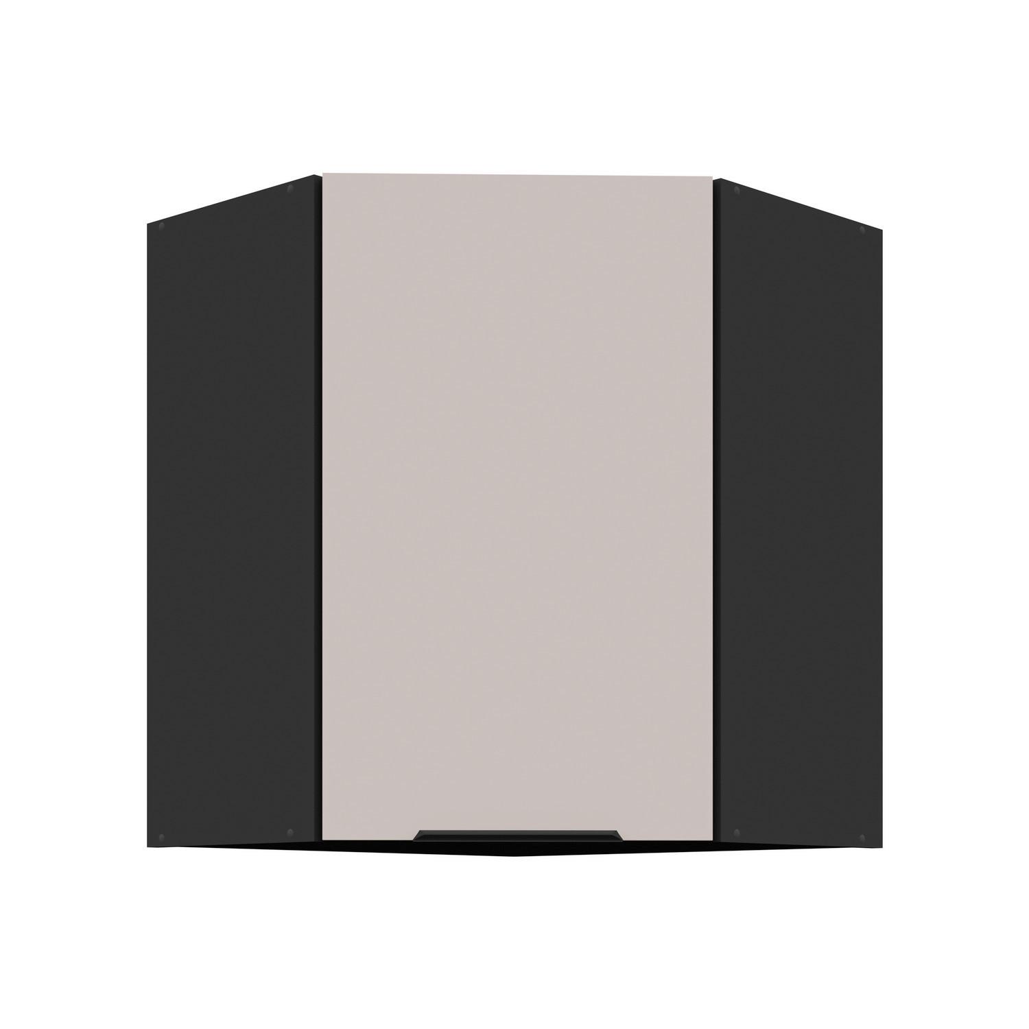 Konyhai Faliszekrény Arona 60-60/71,5cm - bézs/fekete, Modern, faalapú anyag (60/60/71,5/31cm)