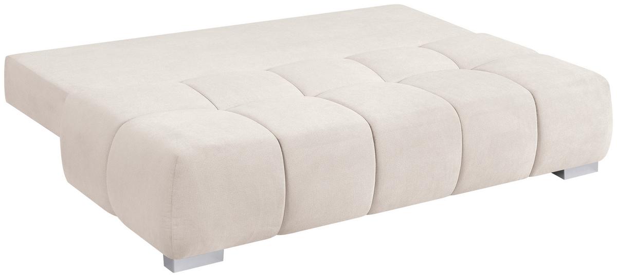 Boxspringová pohovka BUBBLE, krémová - čierna/krémová, Trend, kompozitné drevo/textil (206/90/105cm) - Luca Bessoni