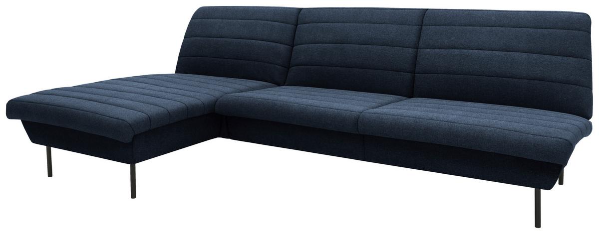 Ecksofa Looks Ix Blau - Blau/Schwarz, Design, Textil (274/92/168cm) - LOOKS by W.Joop