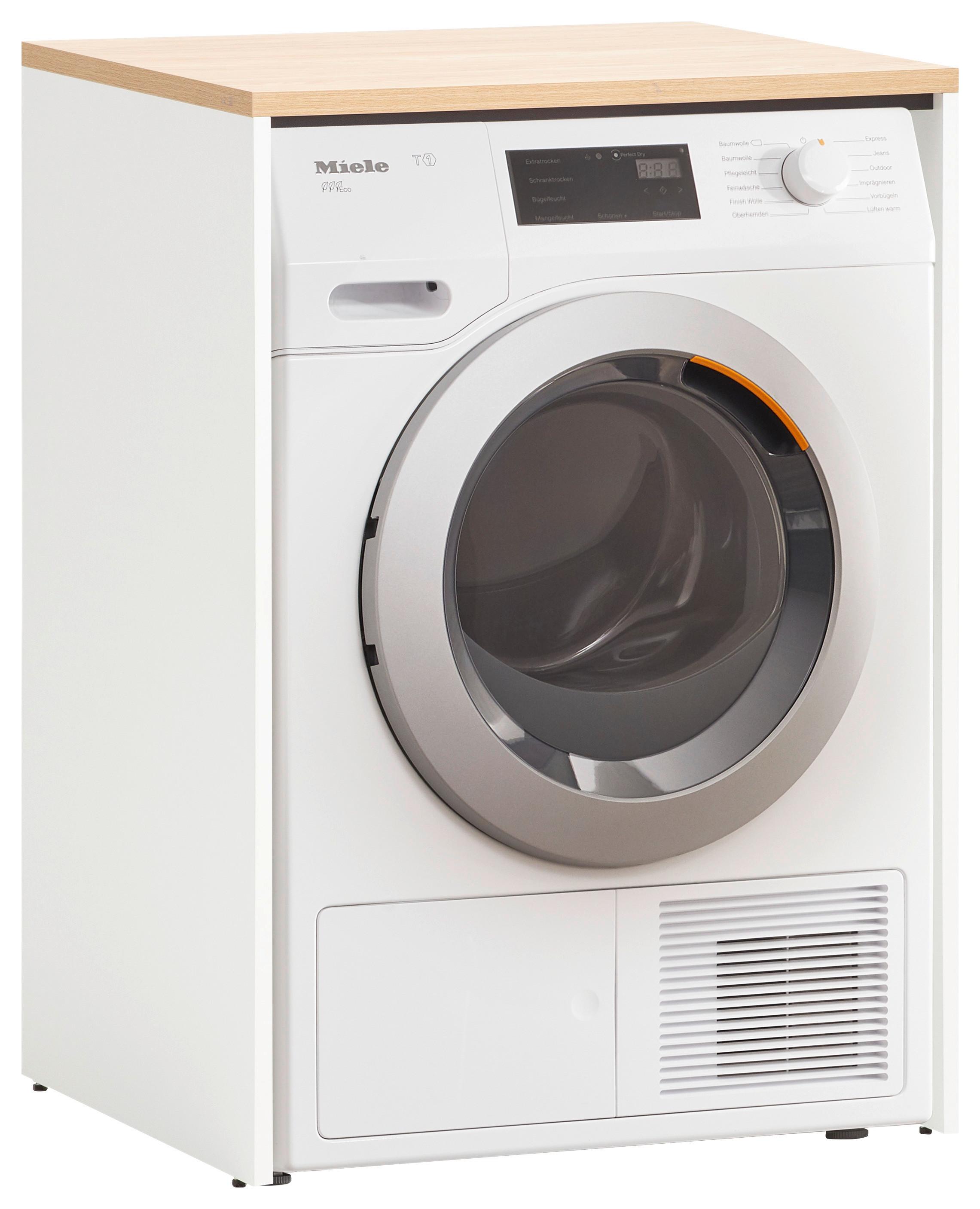 Waschmaschinenschrank Weiß/eichefarben B: 67,1 Cm