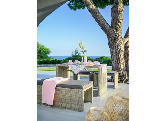 Multifunkčný Záhradný Nábytok Mykonos - hnedá/antracitová, umelá hmota/kov - Modern Living Multifunkčný Záhradný Nábytok Mykonos - hnedá/antracitová, umelá hmota/kov - Modern Living