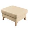 Hocker Fargo Beige B: 70 Cm - Beige/Buchefarben, Design, Leder/Textil (70/44/60cm) - Livetastic