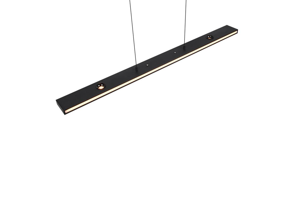 LED-Pendelleuchte 353010132 Graham - Schwarz/Weiß, Design, Kunststoff/Metall (109/9/200cm) - Trio Leuchten