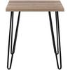 Beistelltisch Owen Eiche Dekor B: 49 cm - Eichefarben/Schwarz, Design, Papier/Holzwerkstoff (49/49/55cm) - MID.YOU