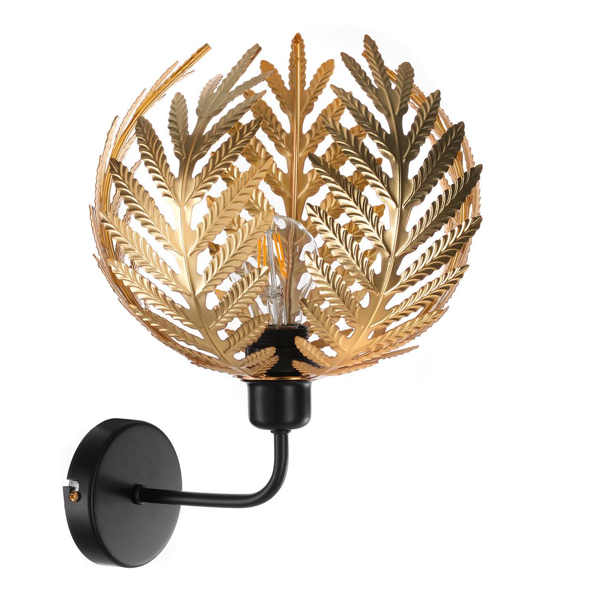 Wandleuchte Apno Goldfarben L: 28 cm 22w - Goldfarben, Basics, Metall (28/28/34cm)