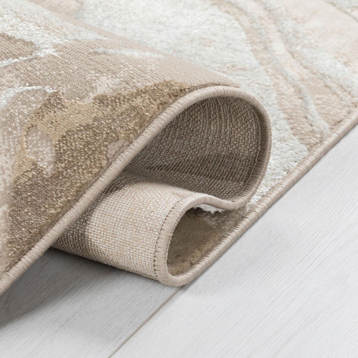 Webteppich Marbled - Beige, KONVENTIONELL, Textil (200/290cm)