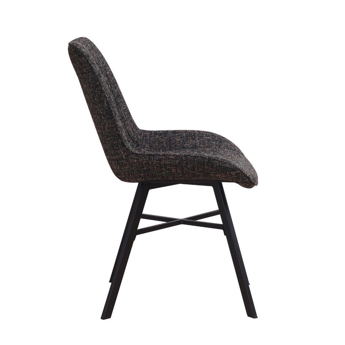 Stuhl-set Samuel - Schwarz, Design, Textil (53/87/63cm) - MID.YOU