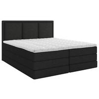 Boxspringbett Swing II K - Schwarz, Design, Textil (160/200cm) - MID.YOU