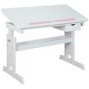 Jugendschreibtisch Mit Lade B 109 Cm H 63-96cm Baru, Weiß - Blau/Rosa, Basics, Holz/Holzwerkstoff (109/55/63-96cm) - MID.YOU