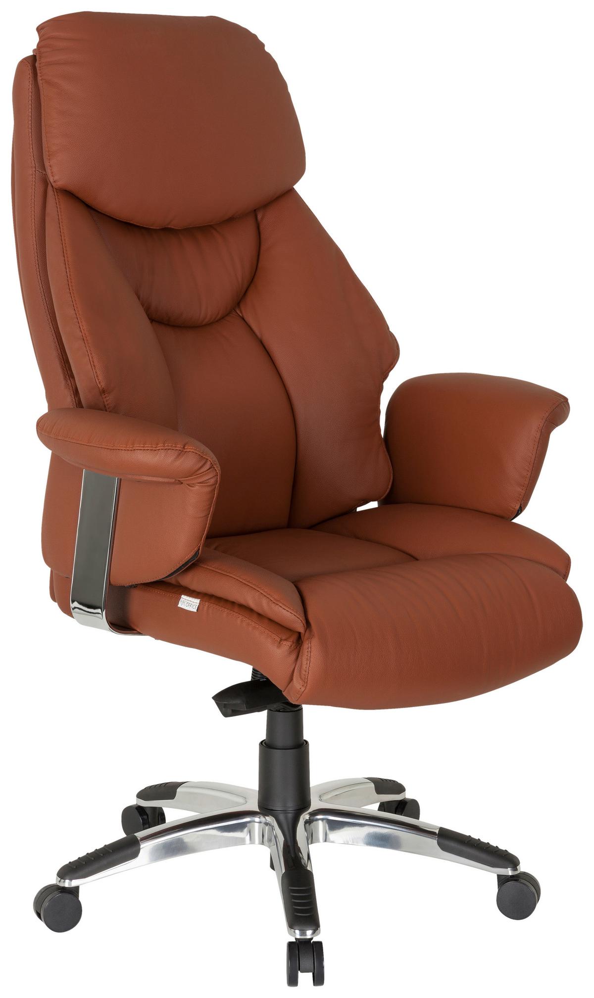 Chefsessel Prado Braun - Braun, MODERN, Kunststoff/Textil (63/140/52cm) - MID.YOU