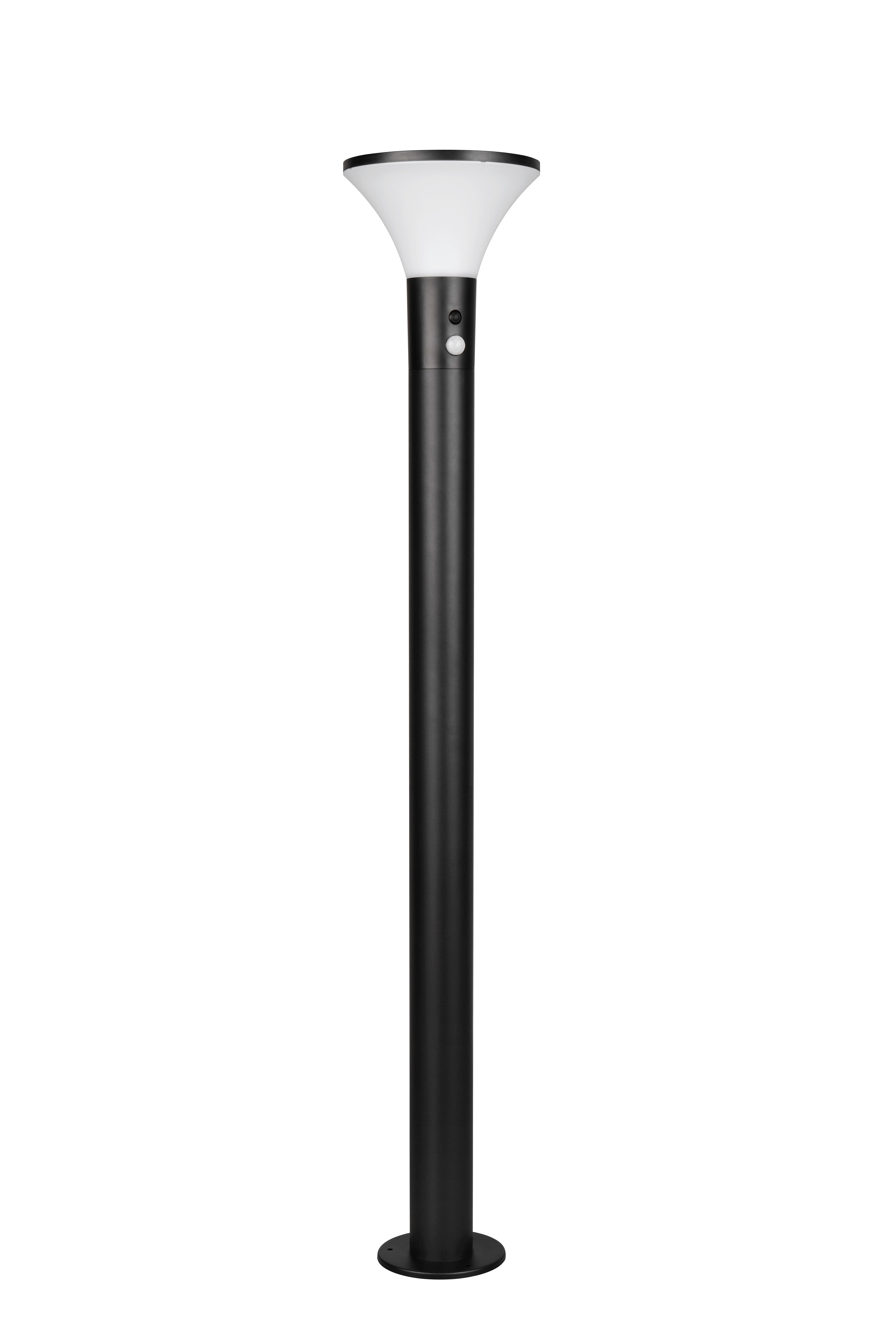 WEGELEUCHTE Solarbetrieb, 4000K, kaltweiß - Schwarz, Design, Metall (17,5/100cm)