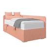 Polsterbett Remi - Chromfarben/Aprikose, MODERN, Holz/Textil (90/200cm)
