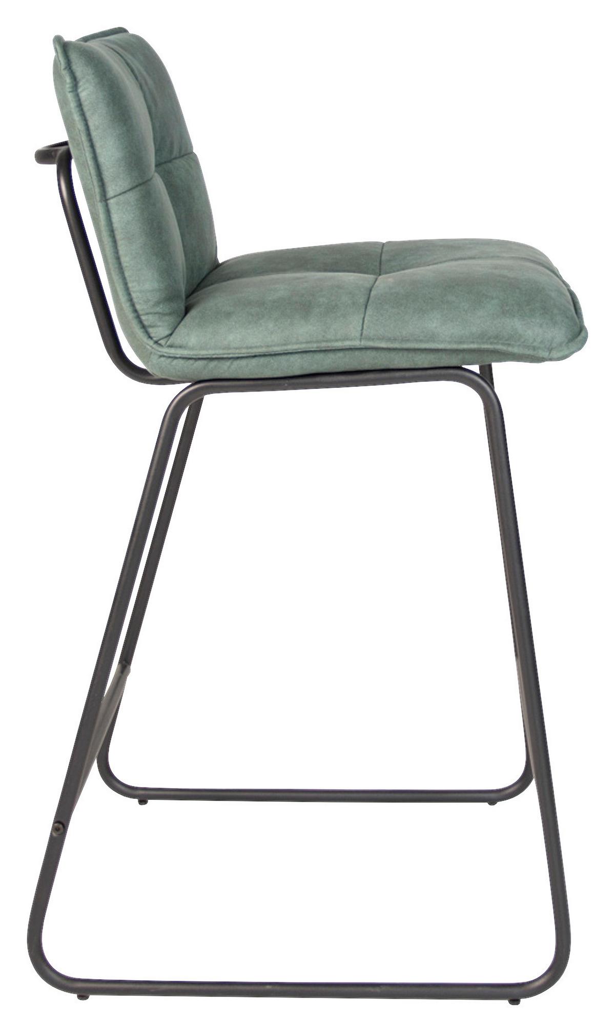 Barhocker-set Jeremy - Schwarz/Mintgrün, KONVENTIONELL, Textil/Metall (44/87/50cm) - MID.YOU