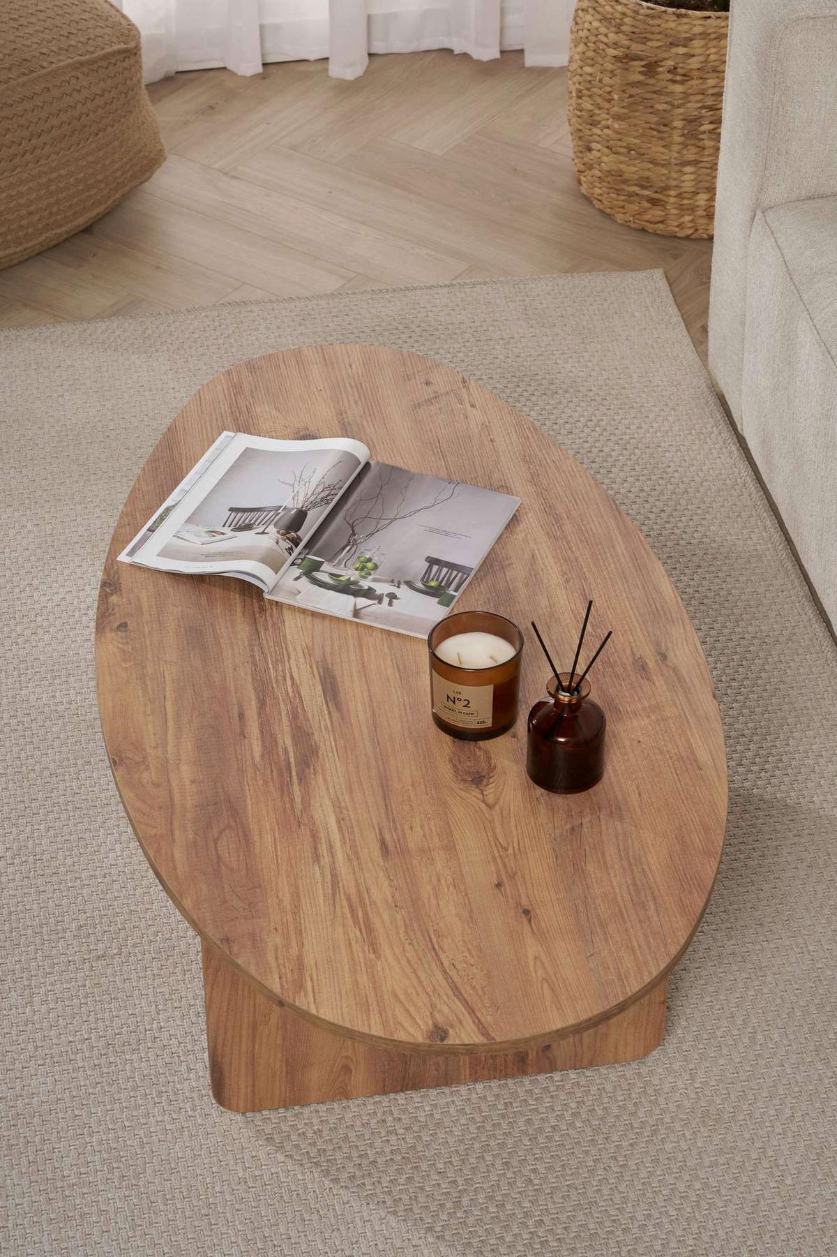 Couchtisch Orba Pinienfarben L: 120cm - Pinienfarben, Design, Holzwerkstoff (120/40/65cm) - MID.YOU