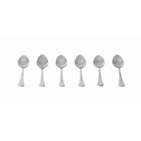 Kávéskanál 6db-os Angela - nemesacélszínű, Konventionell, fém (11,8cm) - Luca Bessoni