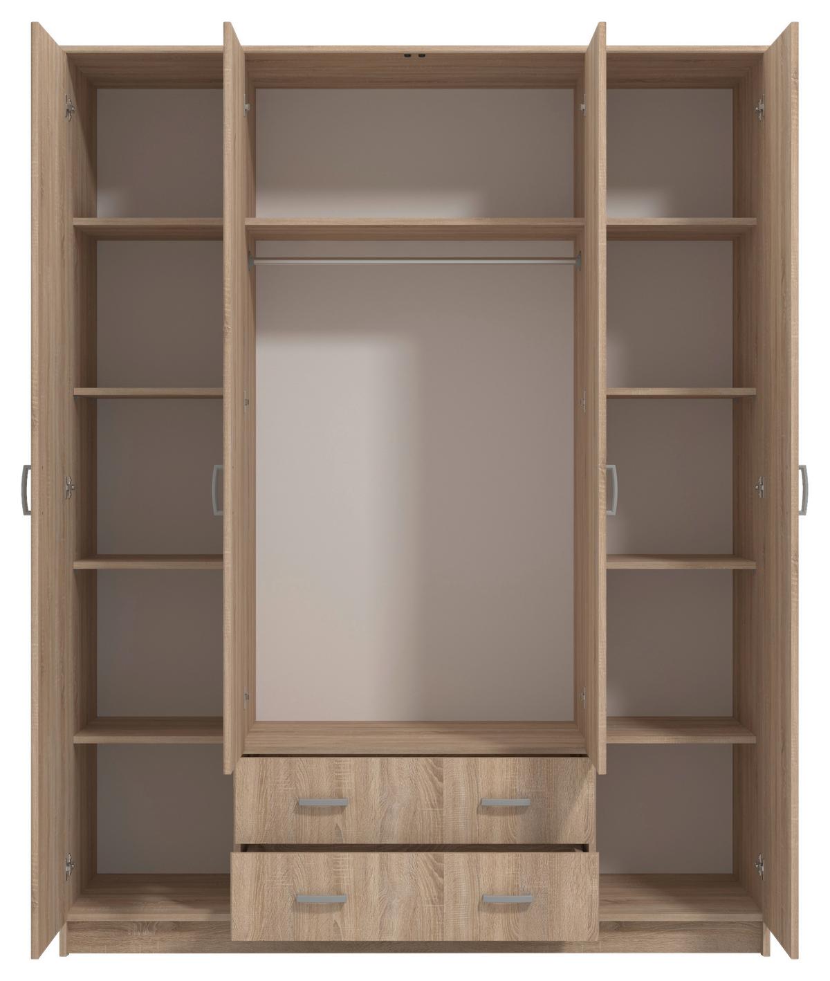 Nyílóajtós Szekrény Hana 160/205 Cm *top Ár* - Basics (160/205/52cm) - Best Price