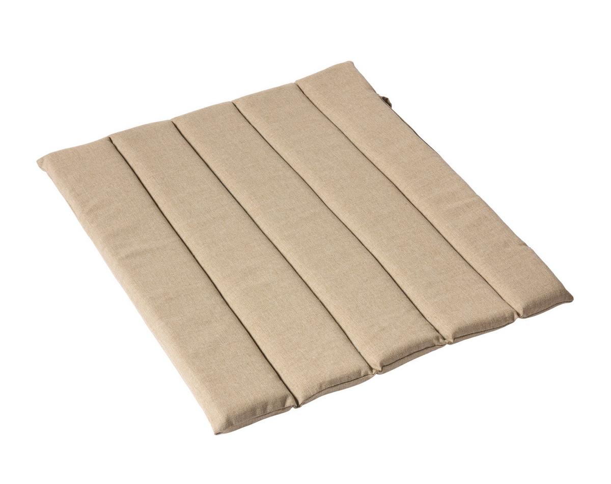 Gartenhockerauflage Adirondack 62x2x54 Cm - Sandfarben, Natur, Kunststoff (62/2/54cm) - Gardenson