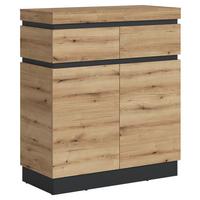 Kommode Corte Grau/Eiche Dekor B: 100,6 cm - Trend, Holzwerkstoff (100,6/116/45cm)