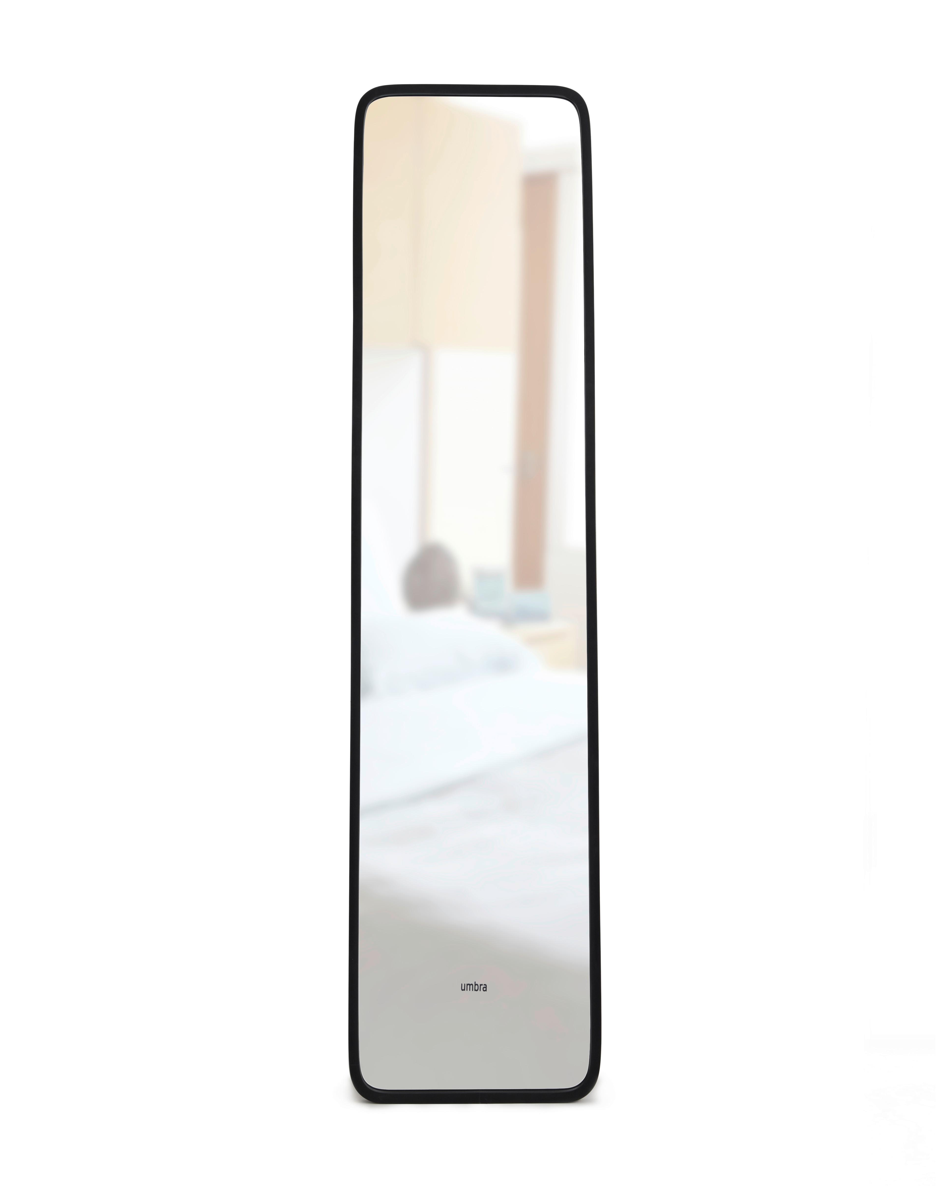 Standspiegel Schwarz B: 37 cm - Schwarz, Basics, Glas/Kunststoff (37/157/5cm) - Umbra
