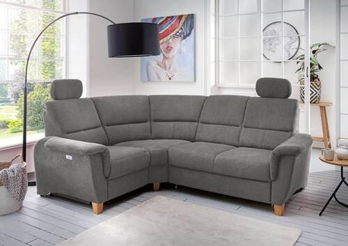 Ecksofa Parole Dunkelgrau S:186/237 cm - Wildeiche/Dunkelgrau, KONVENTIONELL, Textil (186/237cm) - Livetastic