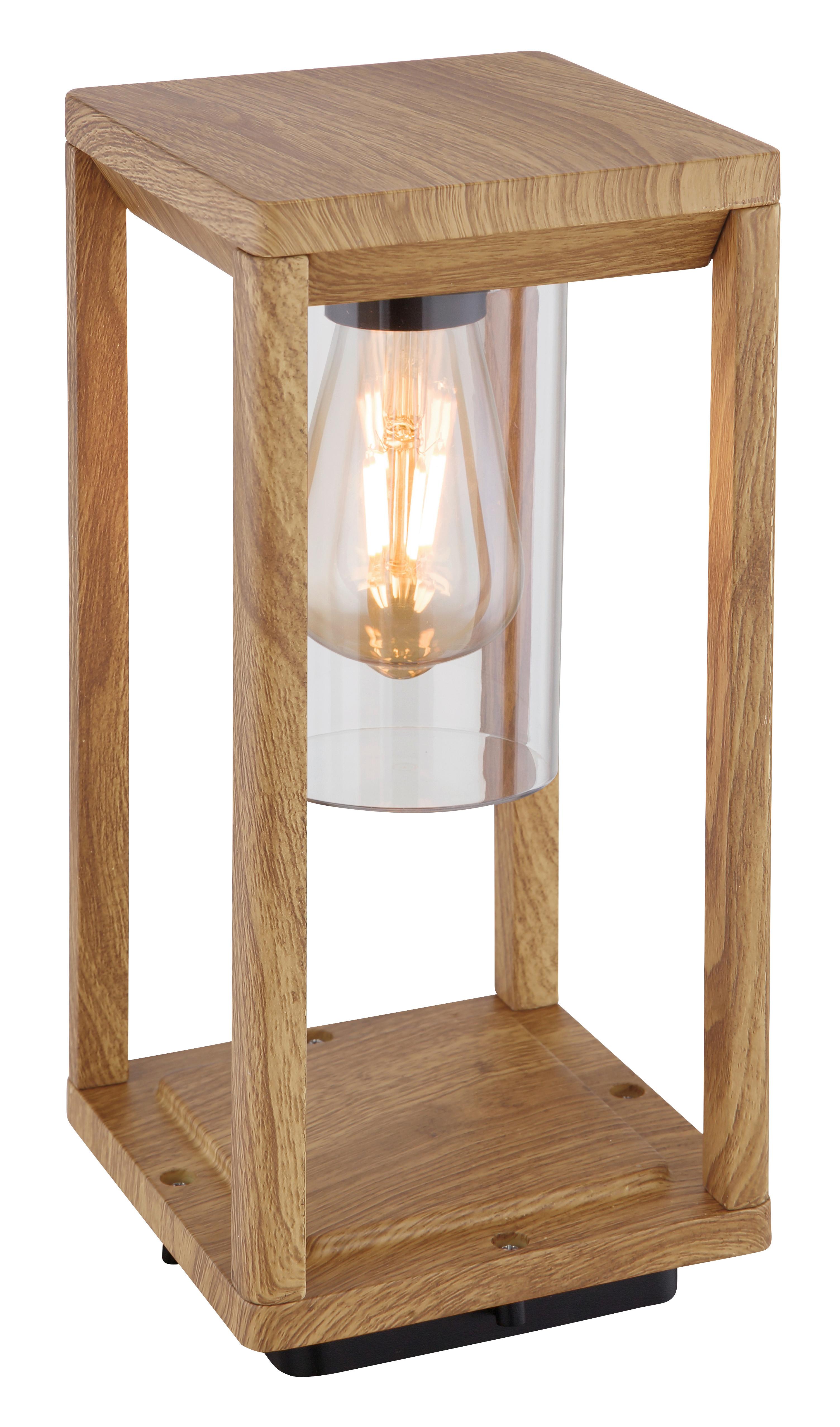 Außenleuchte Candela 1x 15 W E27 - Klar/Naturfarben, Basics, Kunststoff/Metall (15/15/35cm) - Globo
