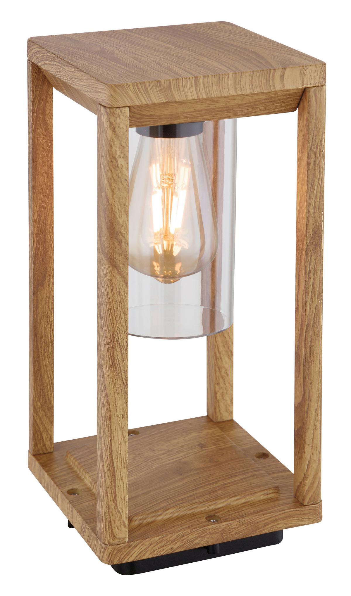 Außenleuchte Candela 1x 15 W E27 - Klar/Naturfarben, Basics, Kunststoff/Metall (15/15/35cm) - Globo