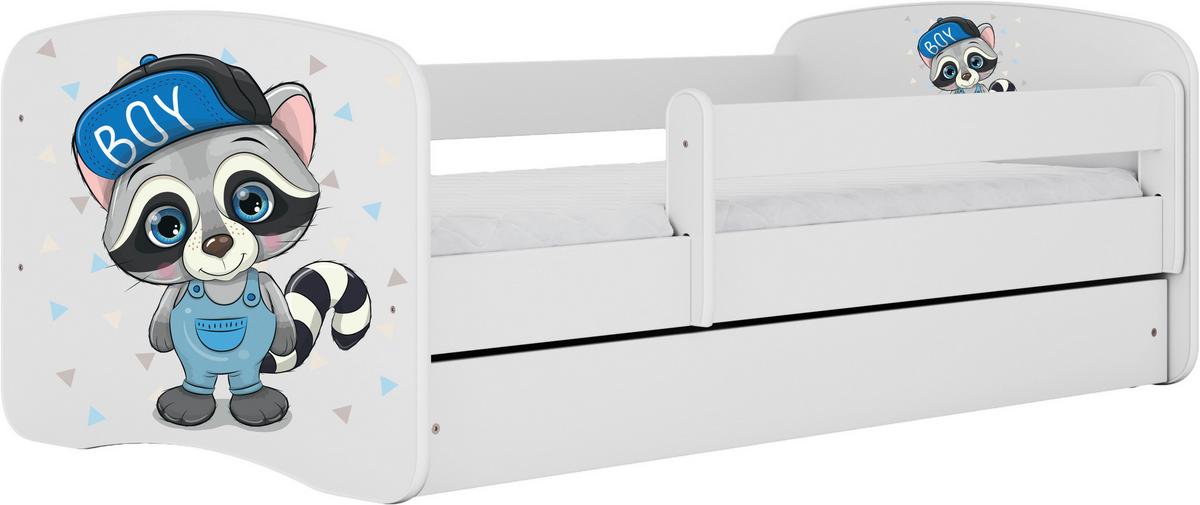 Kinder-/Juniorbett Babydreams inkl. Matratze 80x160 - Birkefarben/Weiß, MODERN, Holz/Holzwerkstoff (80/160cm) - MID.YOU