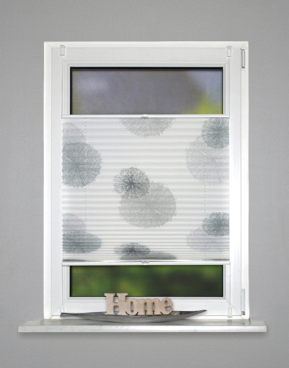 Plissee Grau Naturfarben B: 70 cm - Naturfarben/Grau, KONVENTIONELL, Textil (70/210cm)