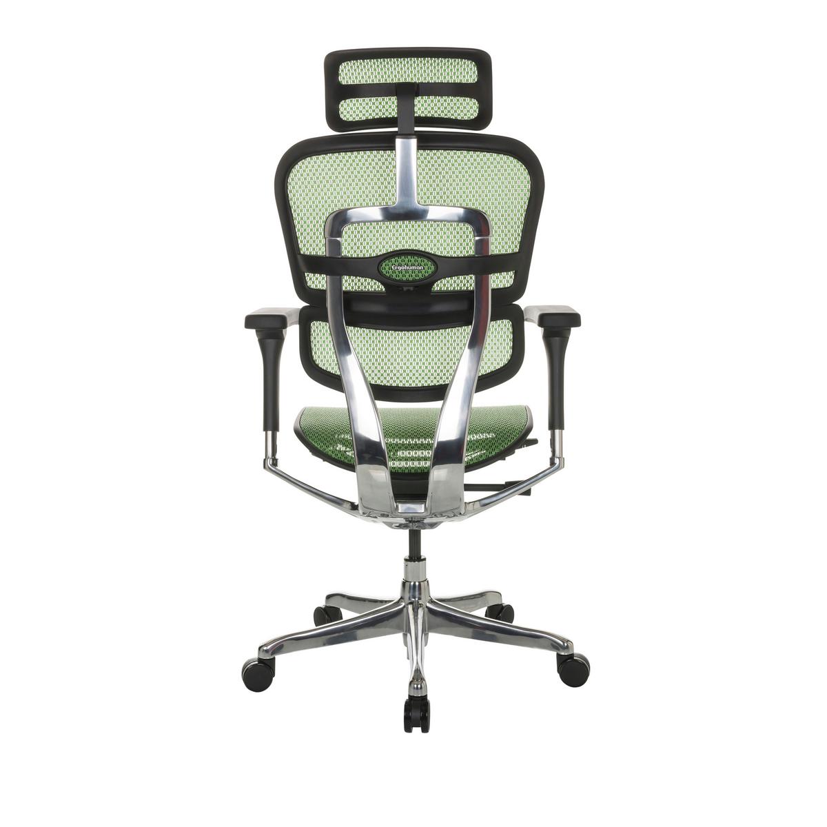 Drehstuhl Ergohuman I - Silberfarben/Schwarz, Basics, Kunststoff/Textil (69/119-144/65cm) - MID.YOU