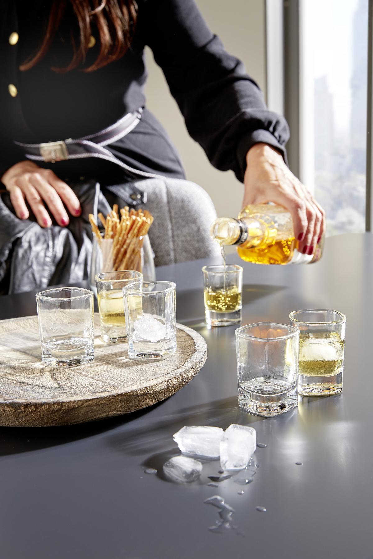 Schnapsglas Tanya 6er-Set, Je ca. 55 ml - Klar, MODERN, Glas