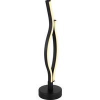 LED stolná lampa RELO - čierna/opálová, Modern, kov/plast (12/47cm) - Mömax
