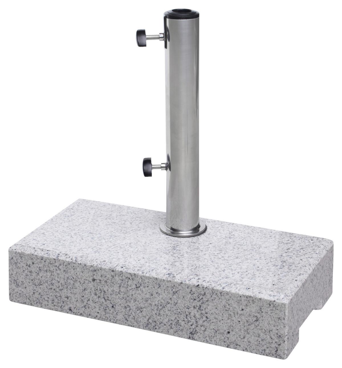 Schirmständer Granit für DM 2,5-4,8 cm - Hellgrau, MODERN, Stein (45/10/22cm) - Doppler