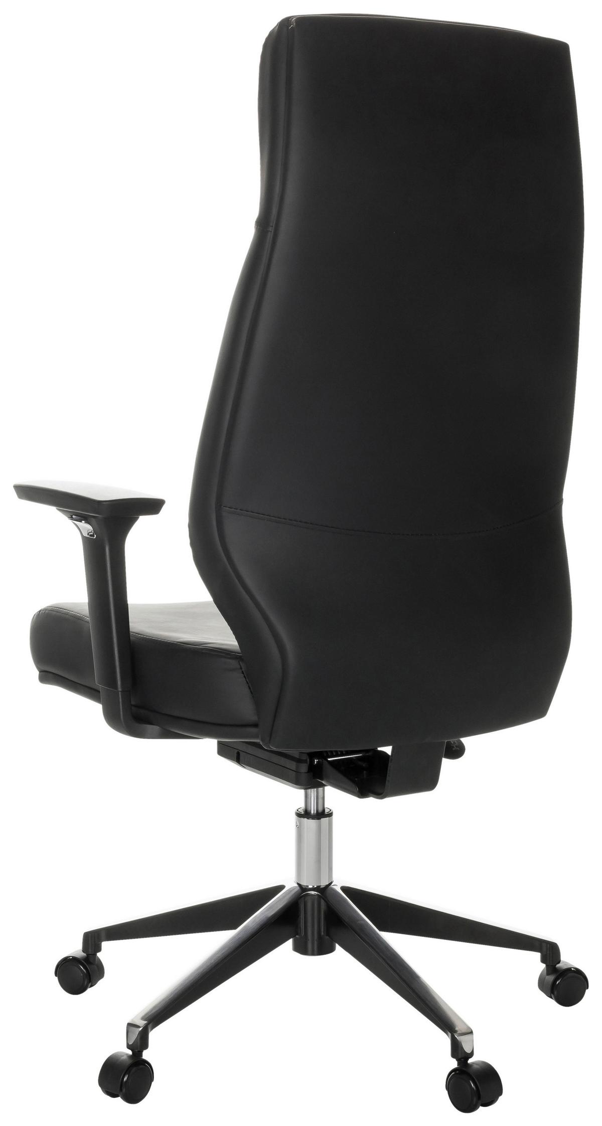 Chefsessel Vitoro Eco - Schwarz, Basics, Leder/Kunststoff (68/123-130/68cm) - MID.YOU