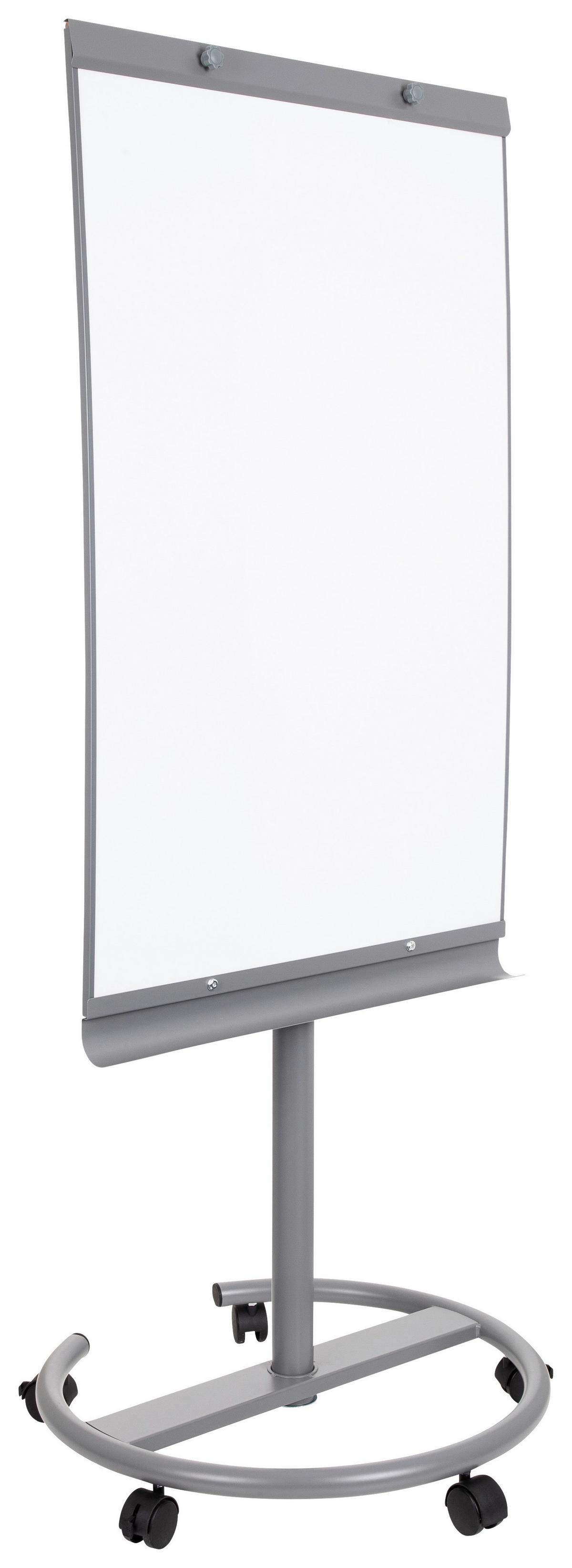 Whiteboard Multiboard - Silberfarben/Weiß, Basics, Kunststoff/Metall (65,5/133-190/60cm) - MID.YOU